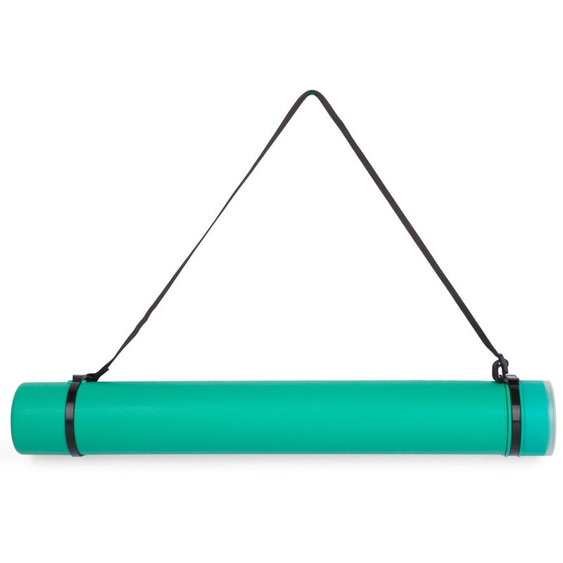 TRANSON Durable Poster Storage Tube with Straps 24"-40" Extendable for Blueprints, Artwork, Maps, Posters Color Green - Image 1